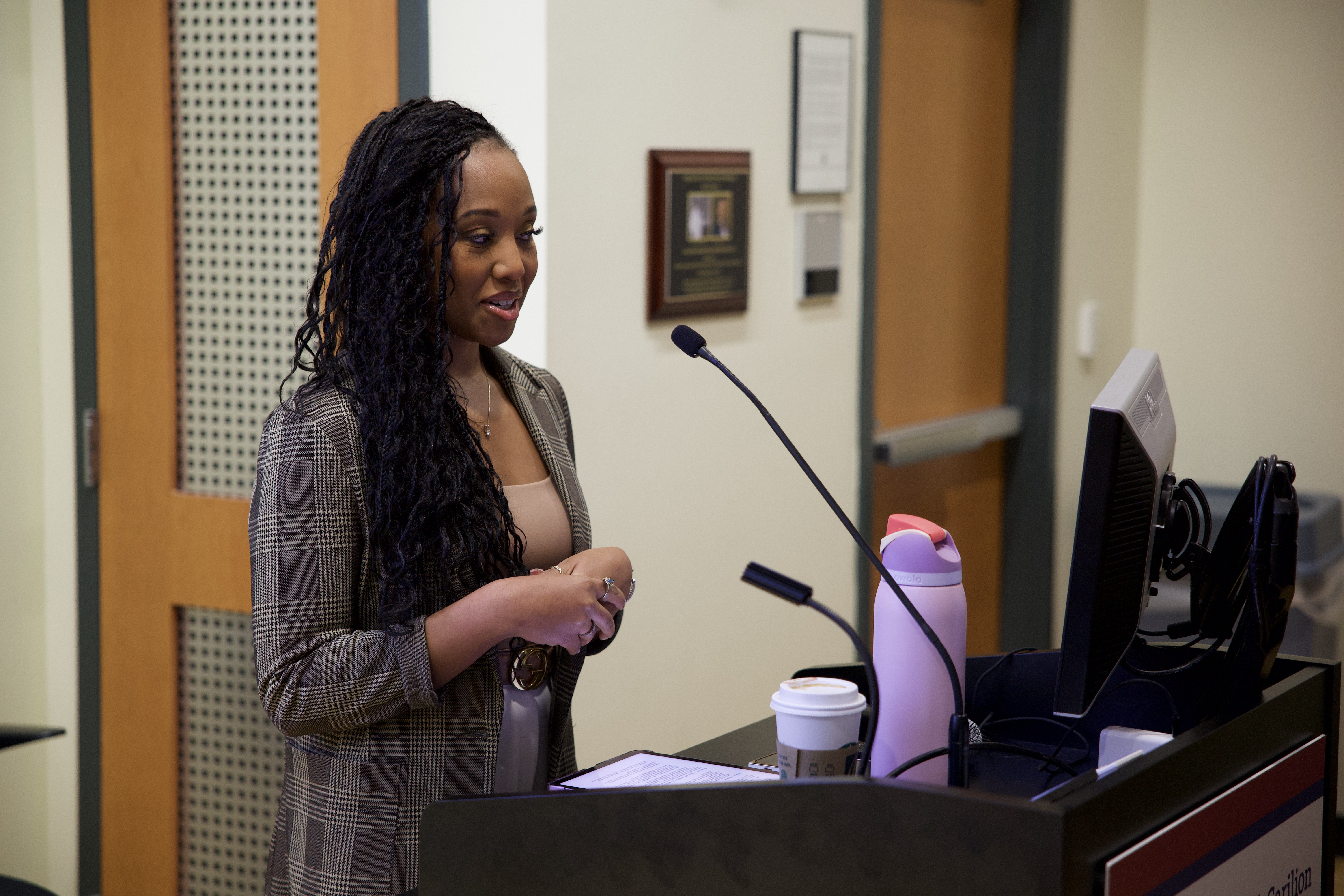 Dr. Breana Turner presenting research