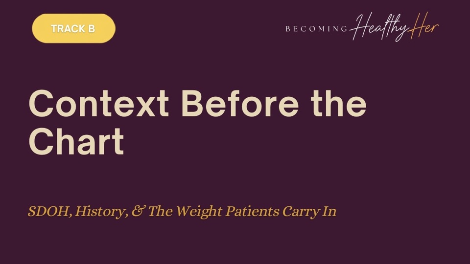 Title card: Context Before the Chart